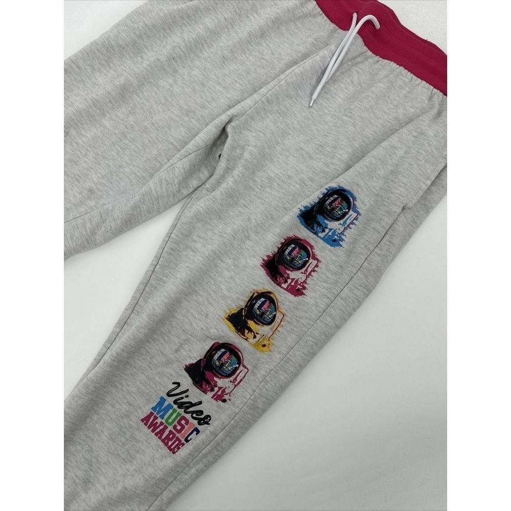 MTV Women's XL Vintage Fleece Sweatpants‎ "Video Music Awards" Joggers in Grey